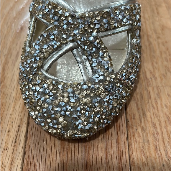 Sparkling Silver & Gold Glitter Princess Toddler Heels - Picture 6 of 6